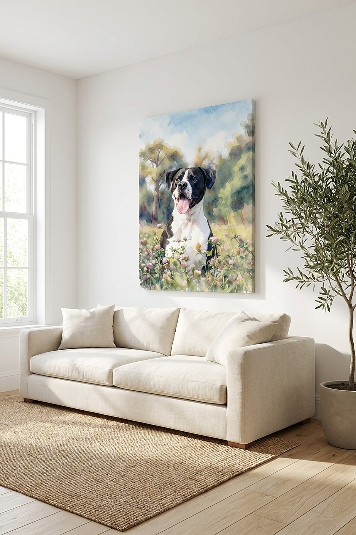 Custom Pet Portrait Canvas: The Right Size and Style for Your Pet