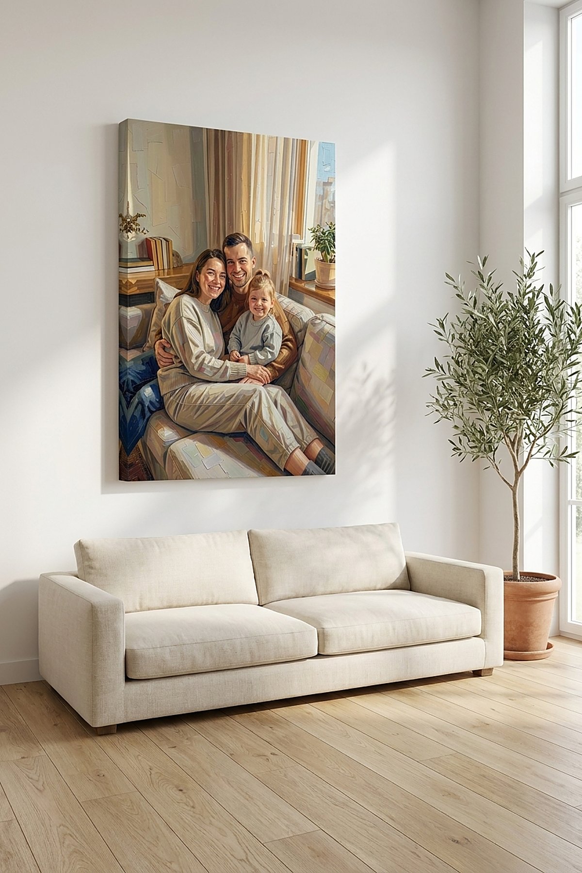 Turn a Family Photo Into a Painted Family Portrait