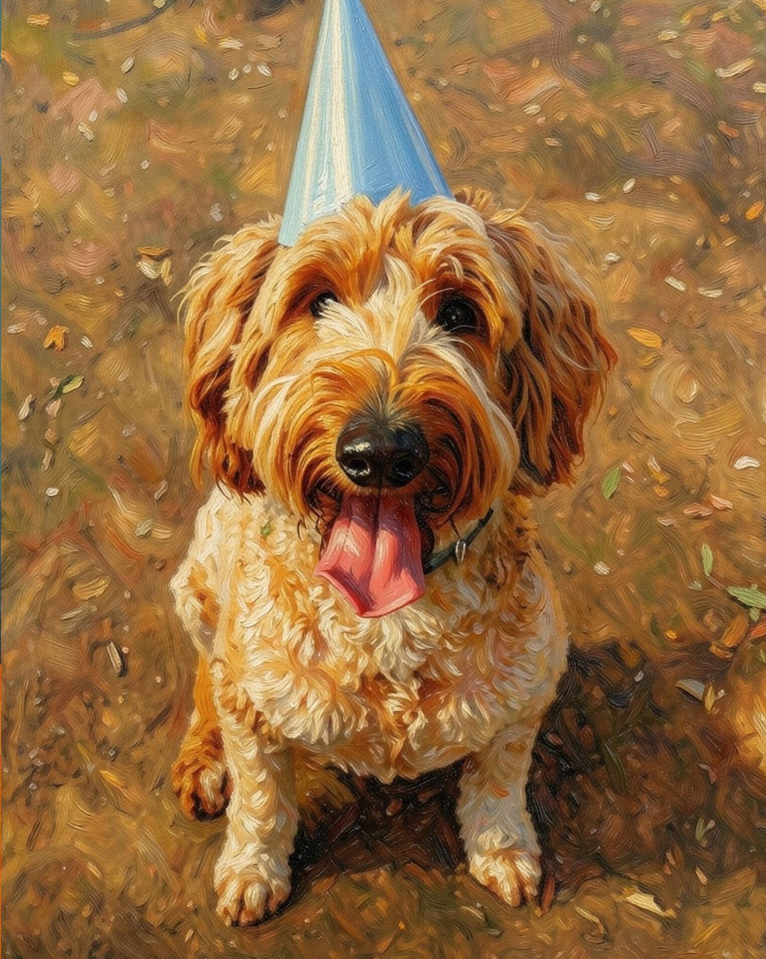 AI-generated pet portrait style preview